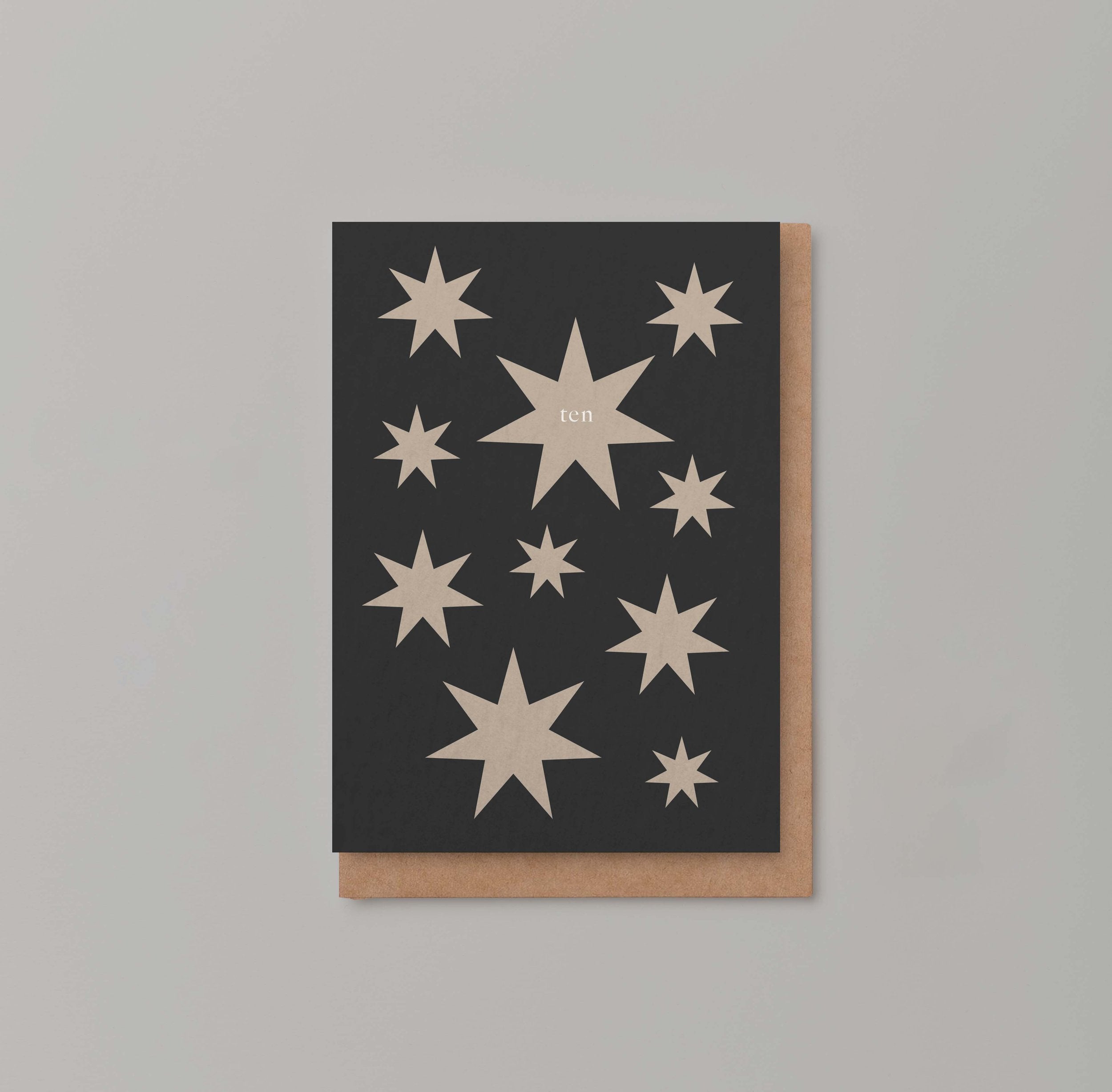 TEN STARS BIRTHDAY CARD | CARD BY KINSHIPPED