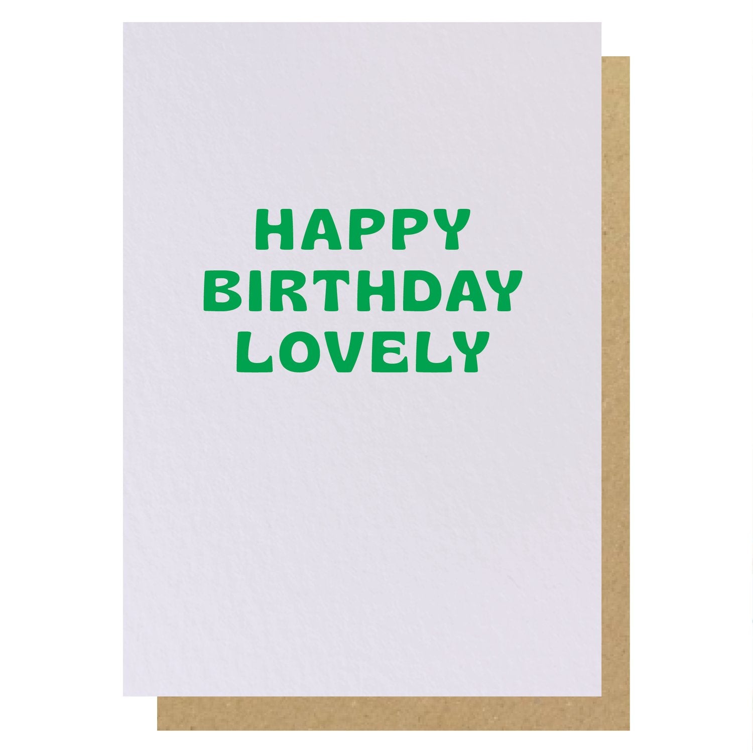 HAPPY BIRTHDAY LOVELY (LILAC & GREEN) | CARD BY LUCKY INK