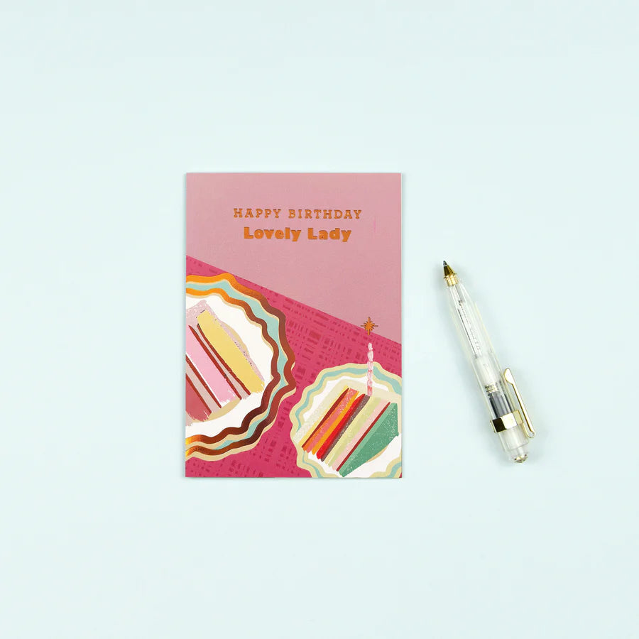 HAPPY BIRTHDAY LOVELY LADY | CARD BY TYPE AND STORY