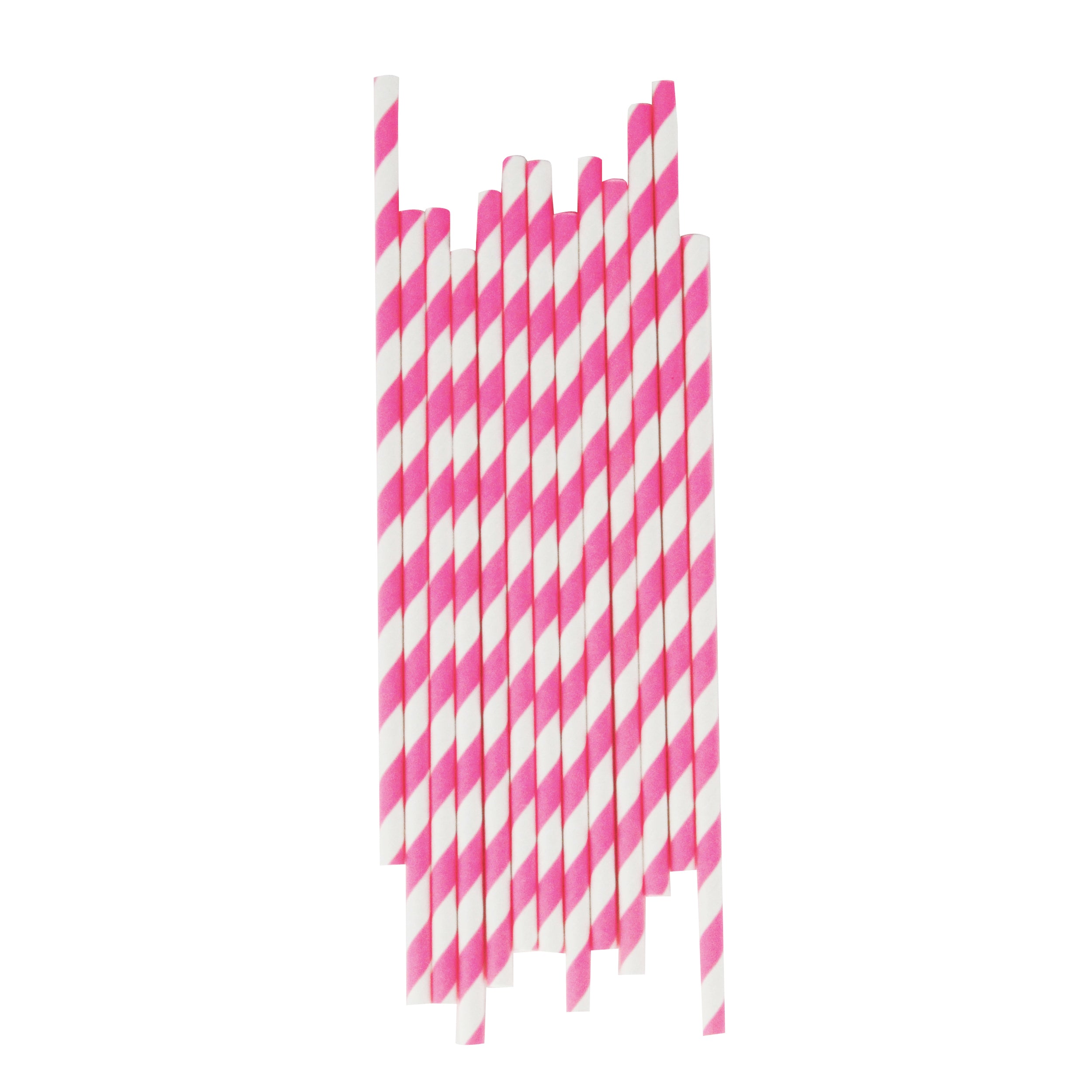 BRIGHT Pink stripes | PAPER straws