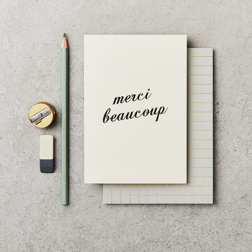 MERCI BEAUCOUP | CARD BY KATIE LEAMON