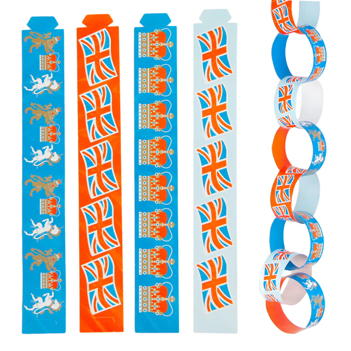 ROYAL CORONATION PAPER CHAINS