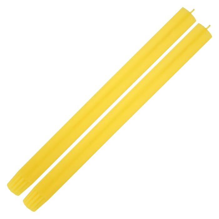 YELLOW DINING CANDLES (PAIR)