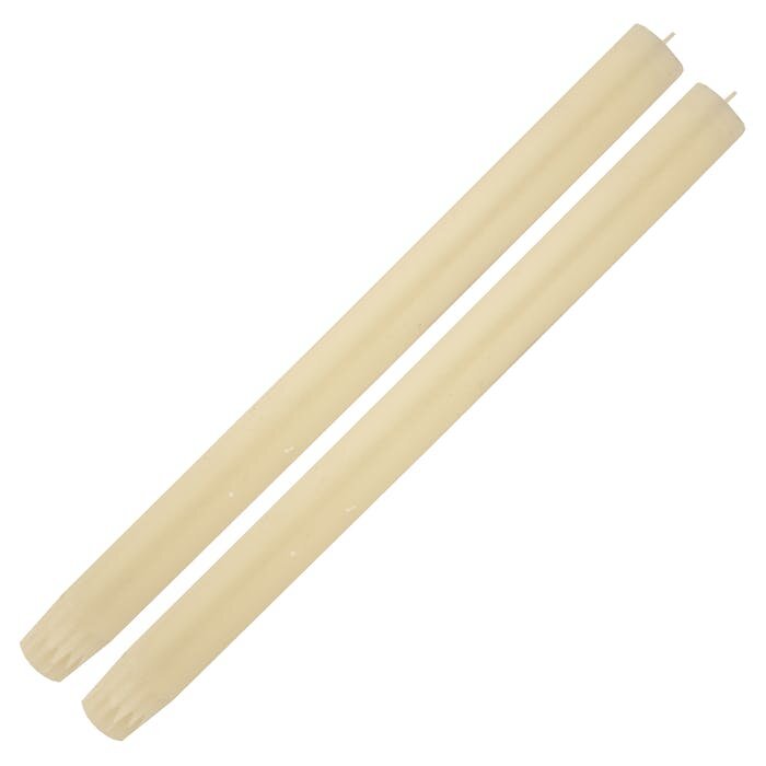 IVORY DINING CANDLES (PAIR)