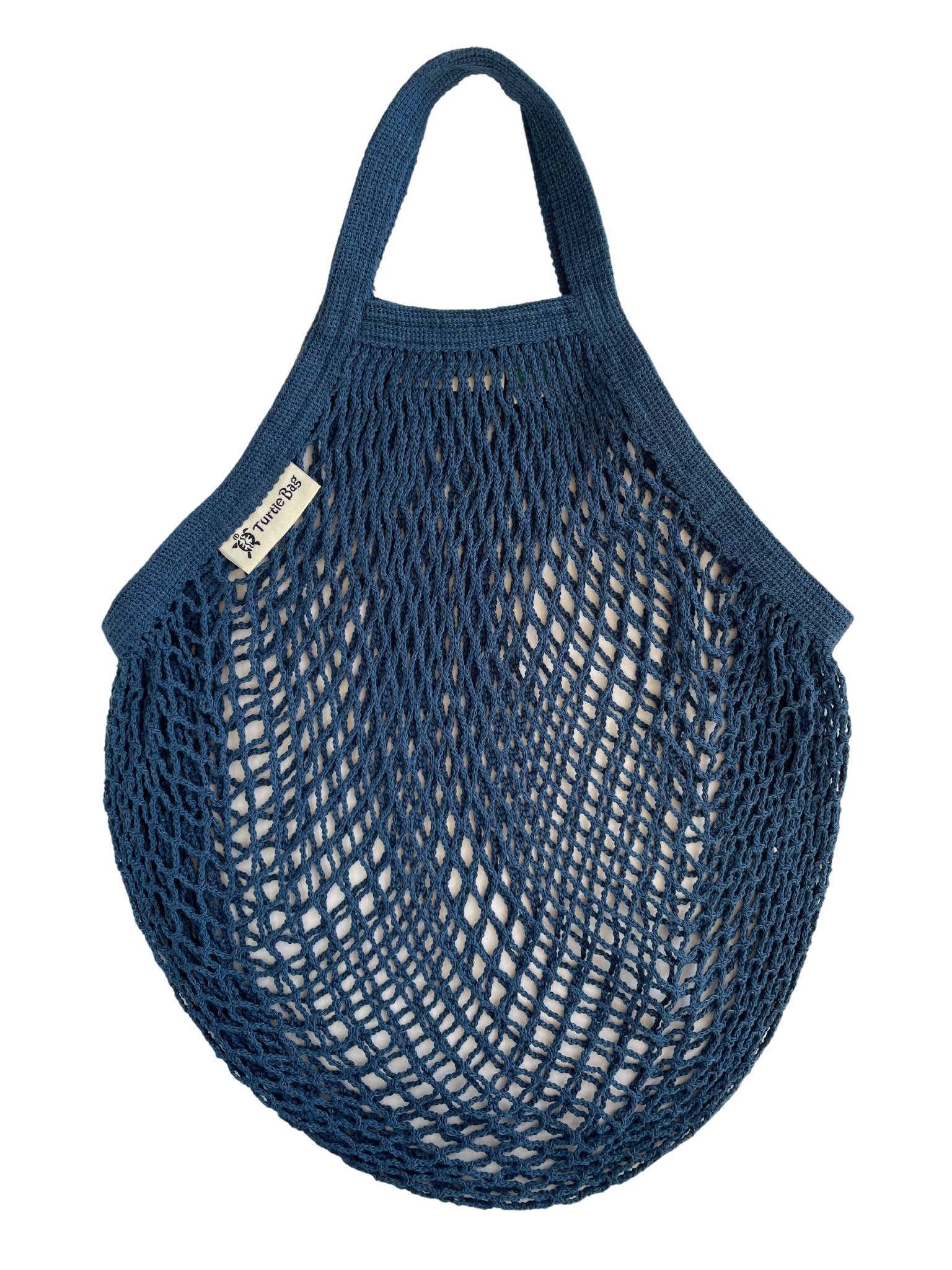 ORGANIC SHORT HANDLE STRING BAG - PETROL