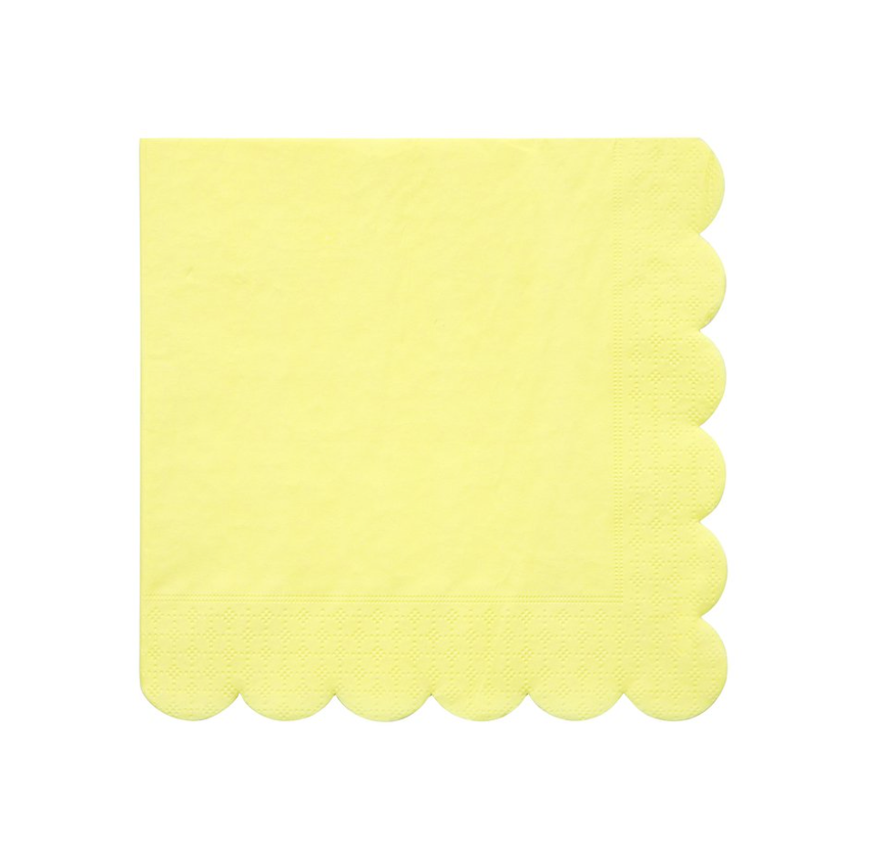 YELLOW LARGE PAPER NAPKINS