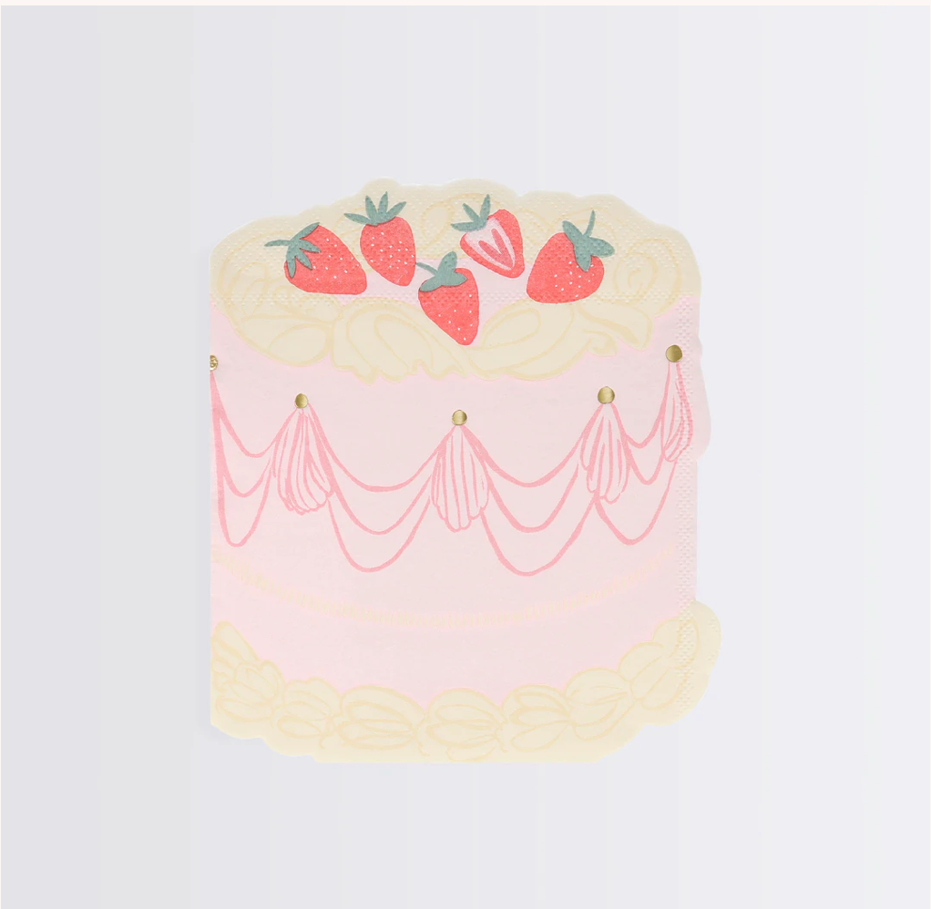 PINK CAKE NAPKINS