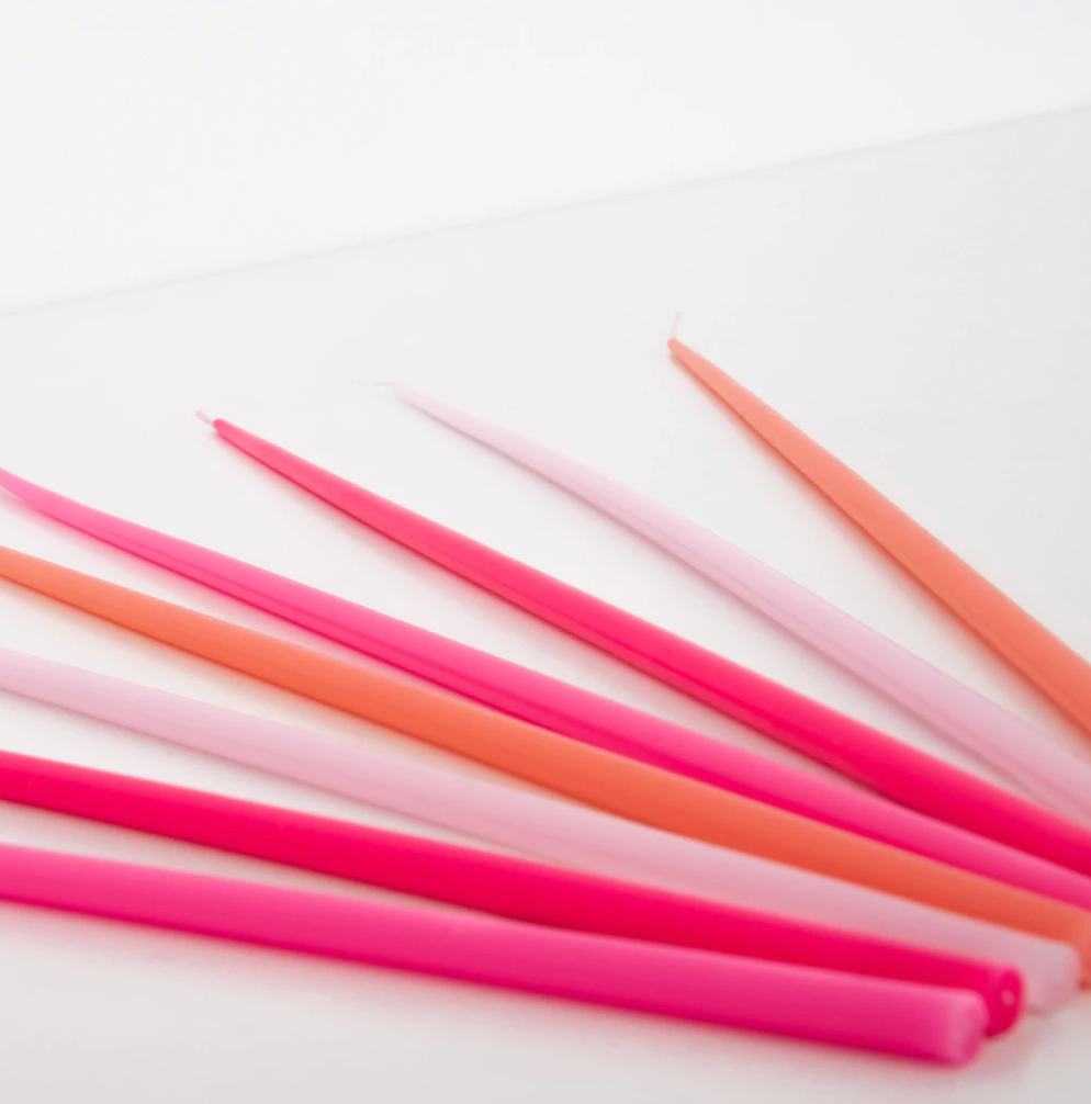 SUPER TALL PINK CAKE CANDLES