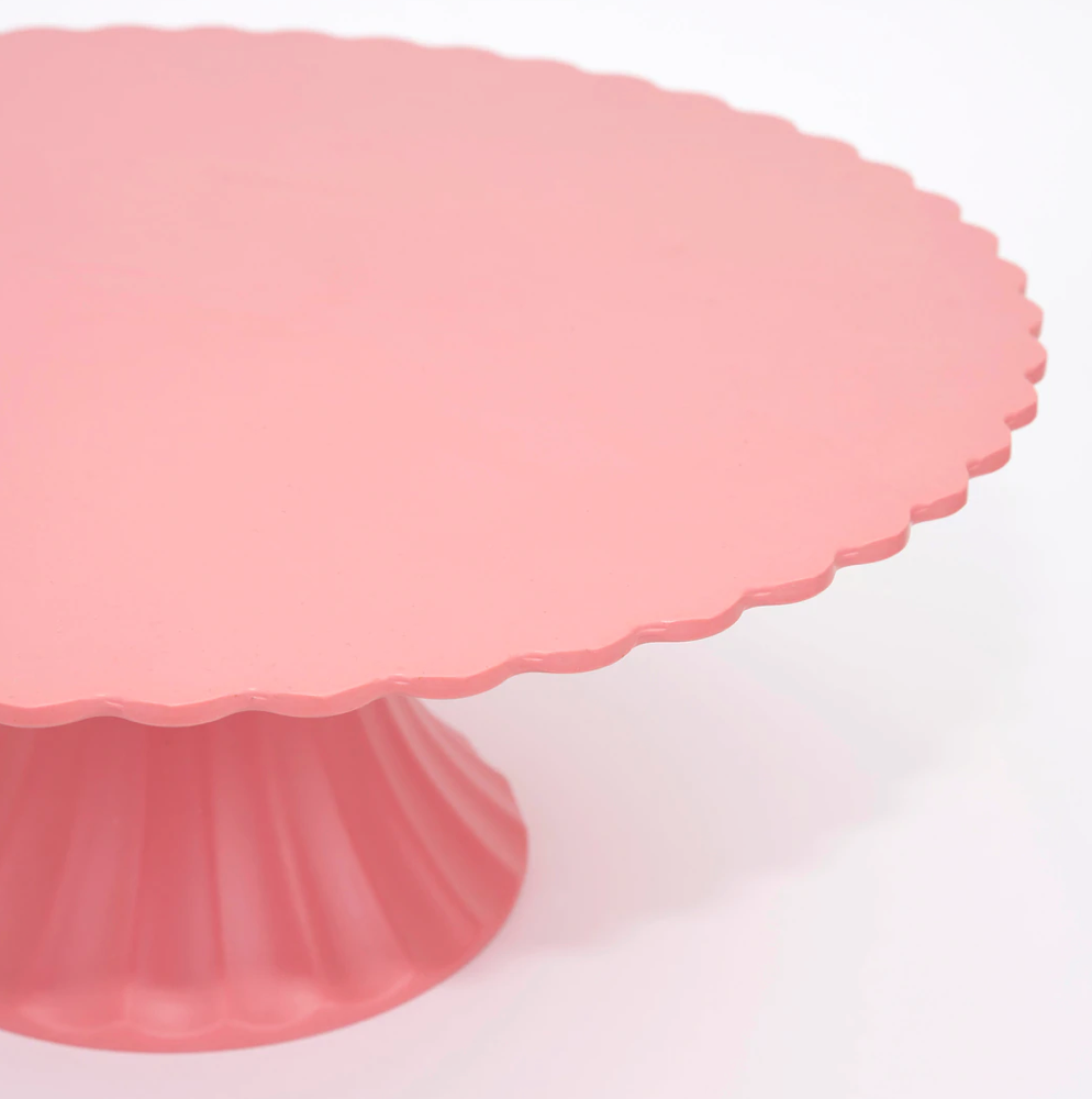 LARGE PINK BAMBOO CAKE STAND