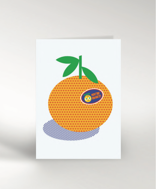 YOU'RE SWEET ORANGE | CARD BY DICKY BIRD