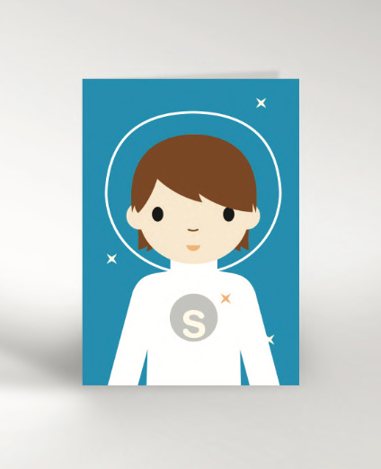 SPACE BOY | CARD BY DICKY BIRD