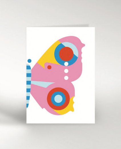 PINK BUTTERFLY | CARD BY DICKY BIRD