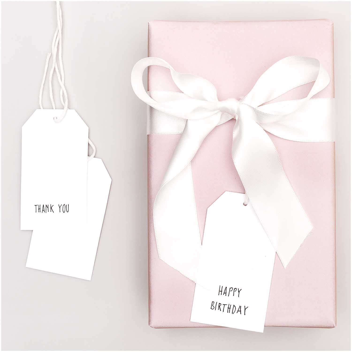 ALL WHITE GIFT TAGS - OTHERLETTERS