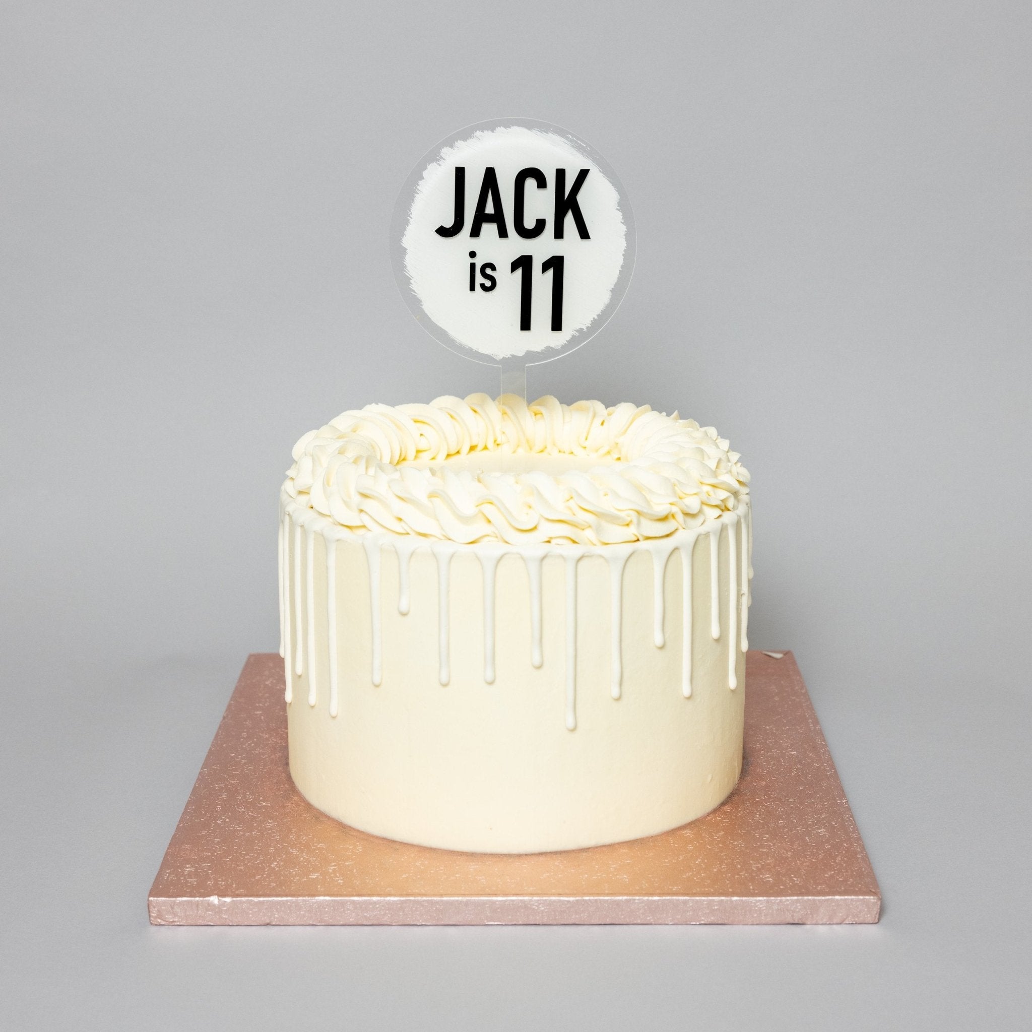 BESPOKE ACRYLIC CAKE TOPPER | CIRCLE - OTHERLETTERS