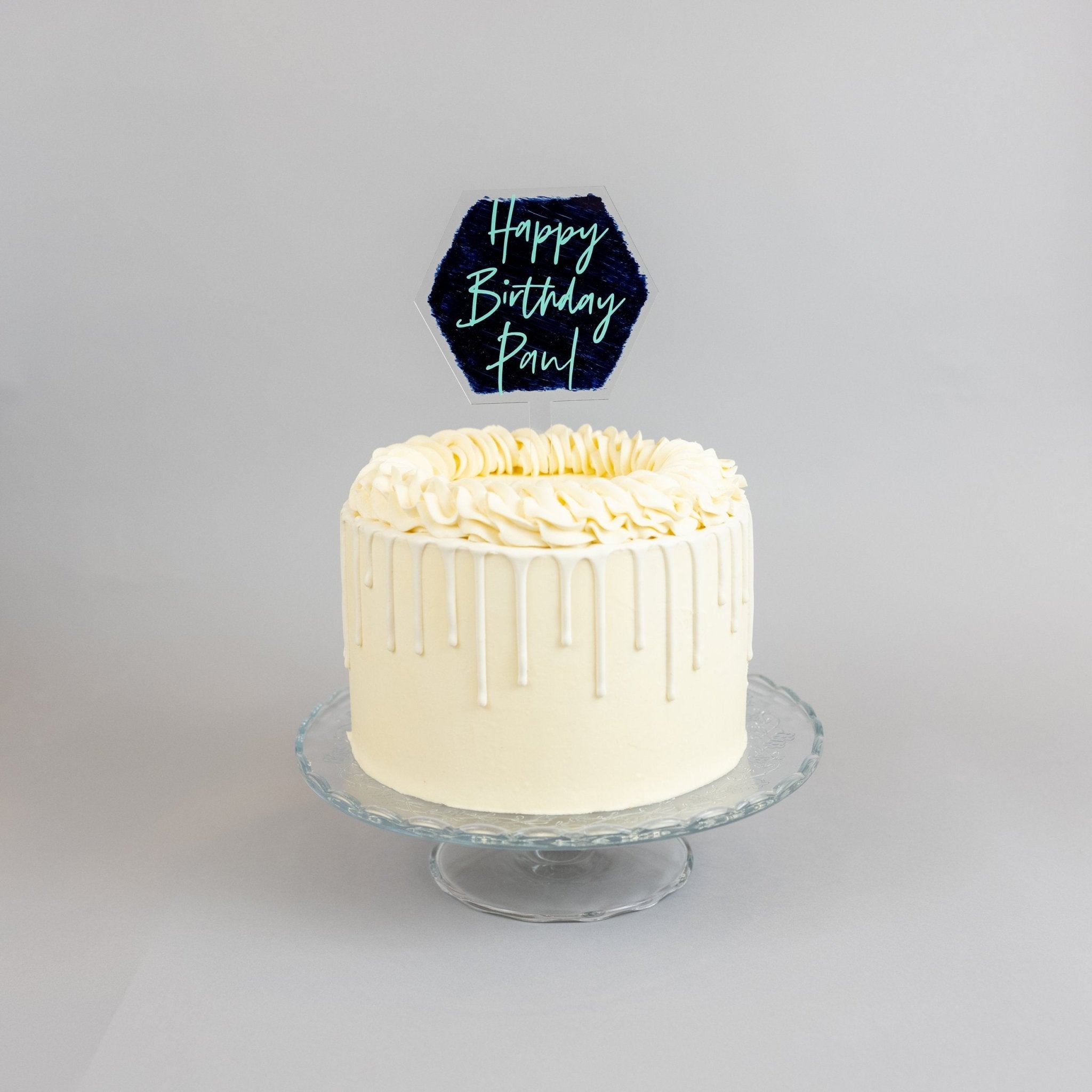 BESPOKE ACRYLIC TOPPER | HEXAGON - OTHERLETTERS