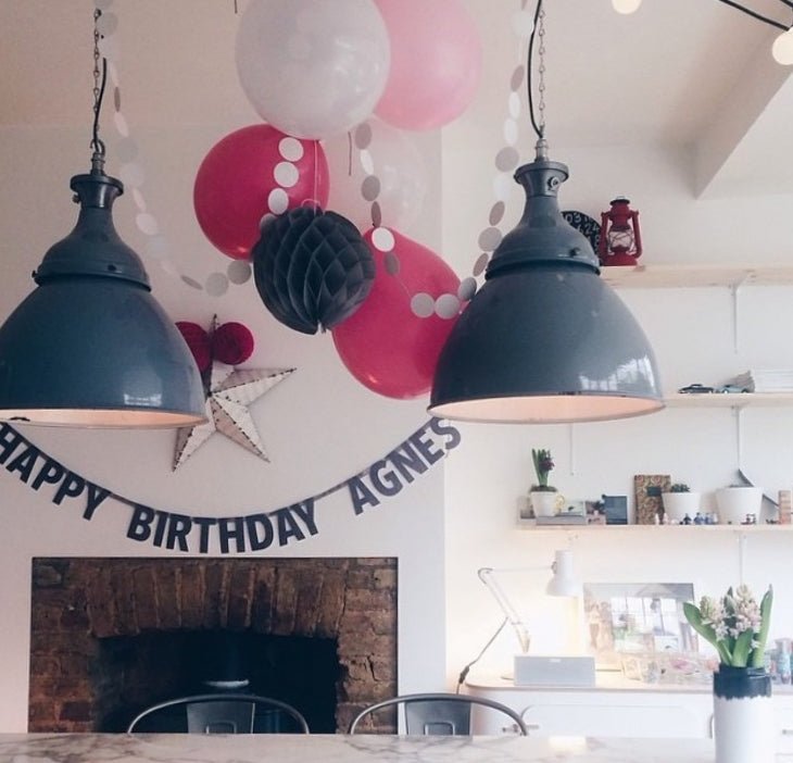 BESPOKE HAPPY BIRTHDAY [name] BANNER - 1 COLOUR - OTHERLETTERS