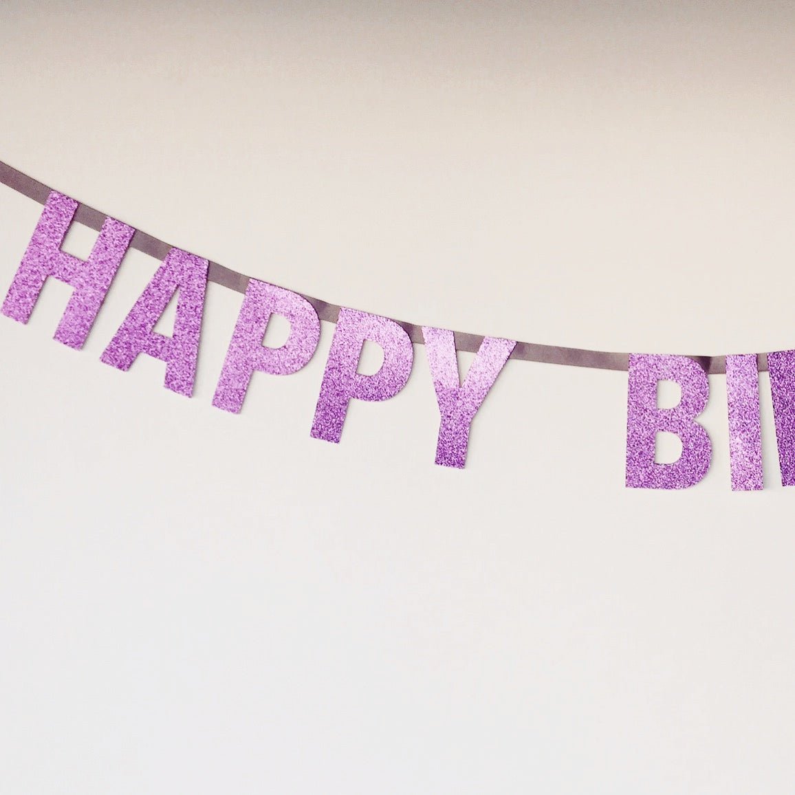 BESPOKE HAPPY BIRTHDAY [name] BANNER - 1 COLOUR - OTHERLETTERS
