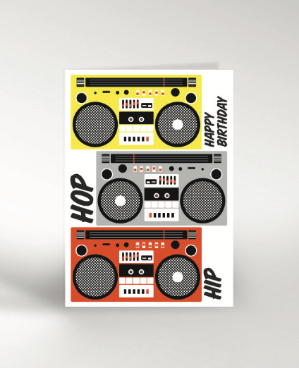 BOOM BOX | CARD BY DICKY BIRD - OTHERLETTERS
