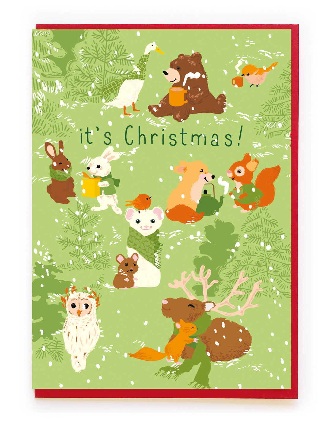 IT'S CHRISTMAS! WINTER ANIMALS | CARD BY NOI