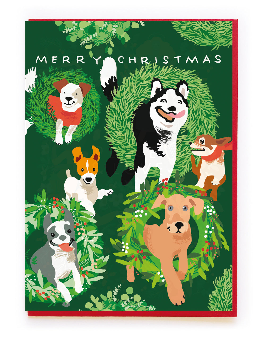 MERRY CHRISTMAS DOGS | CARD BY NOI