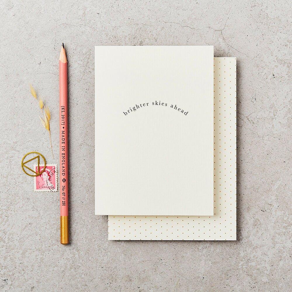 BRIGHTER SKIES AHEAD | CARD BY KATIE LEAMON - OTHERLETTERS