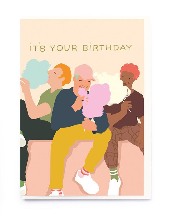 CANDY FLOSS - IT'S YOUR BIRTHDAY | CARD BY NOI - OTHERLETTERS