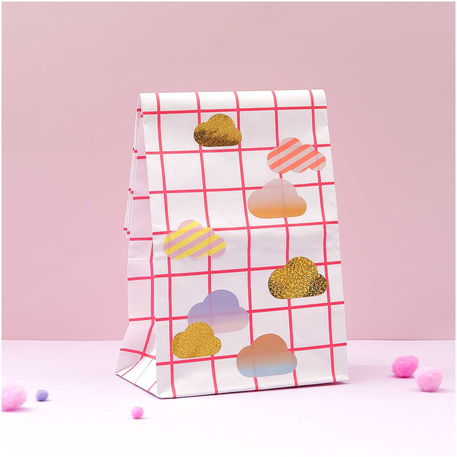 CLOUD SHAPED STICKERS ON A ROLL - OTHERLETTERS