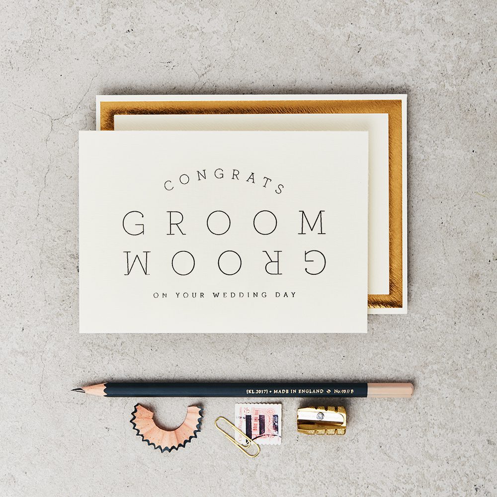 CONGRATS GROOM & GROOM | CARD BY KATIE LEAMON - OTHERLETTERS