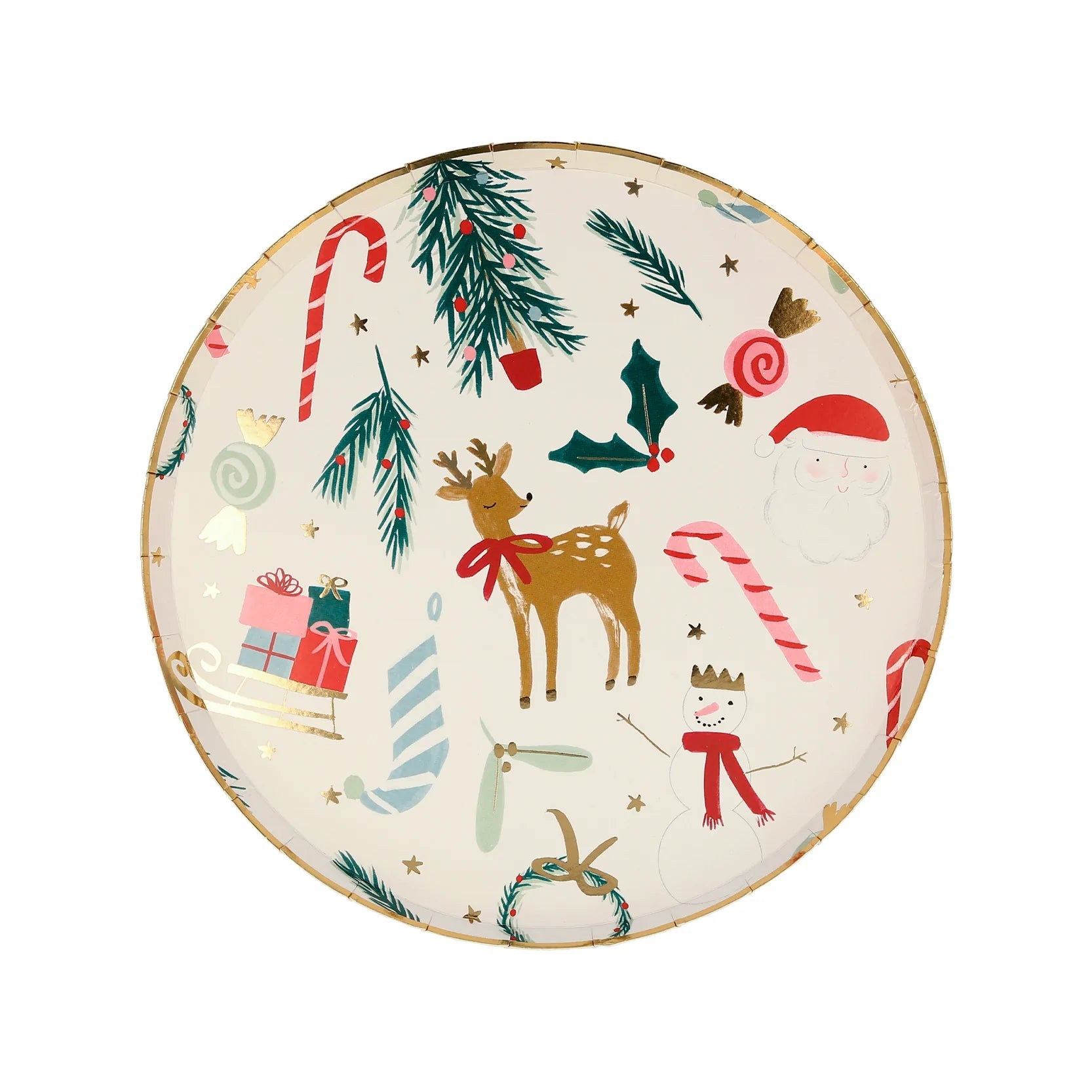 FESTIVE MOTIF SIDE PLATES - OTHERLETTERS