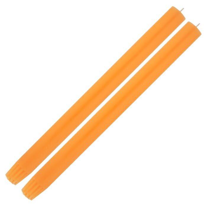FLURO ORANGE DINING CANDLES (PAIR) - OTHERLETTERS