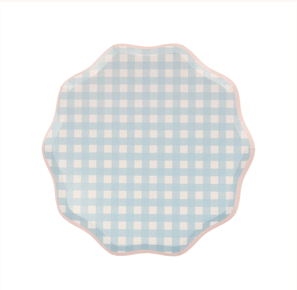 GINGHAM PRINT | PAPER PLATES - OTHERLETTERS