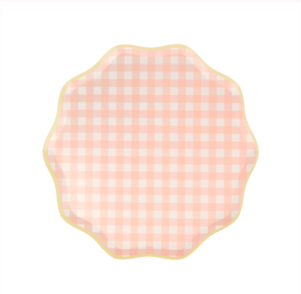 GINGHAM PRINT | PAPER PLATES - OTHERLETTERS