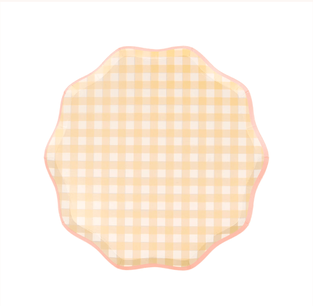 GINGHAM PRINT | PAPER PLATES - OTHERLETTERS