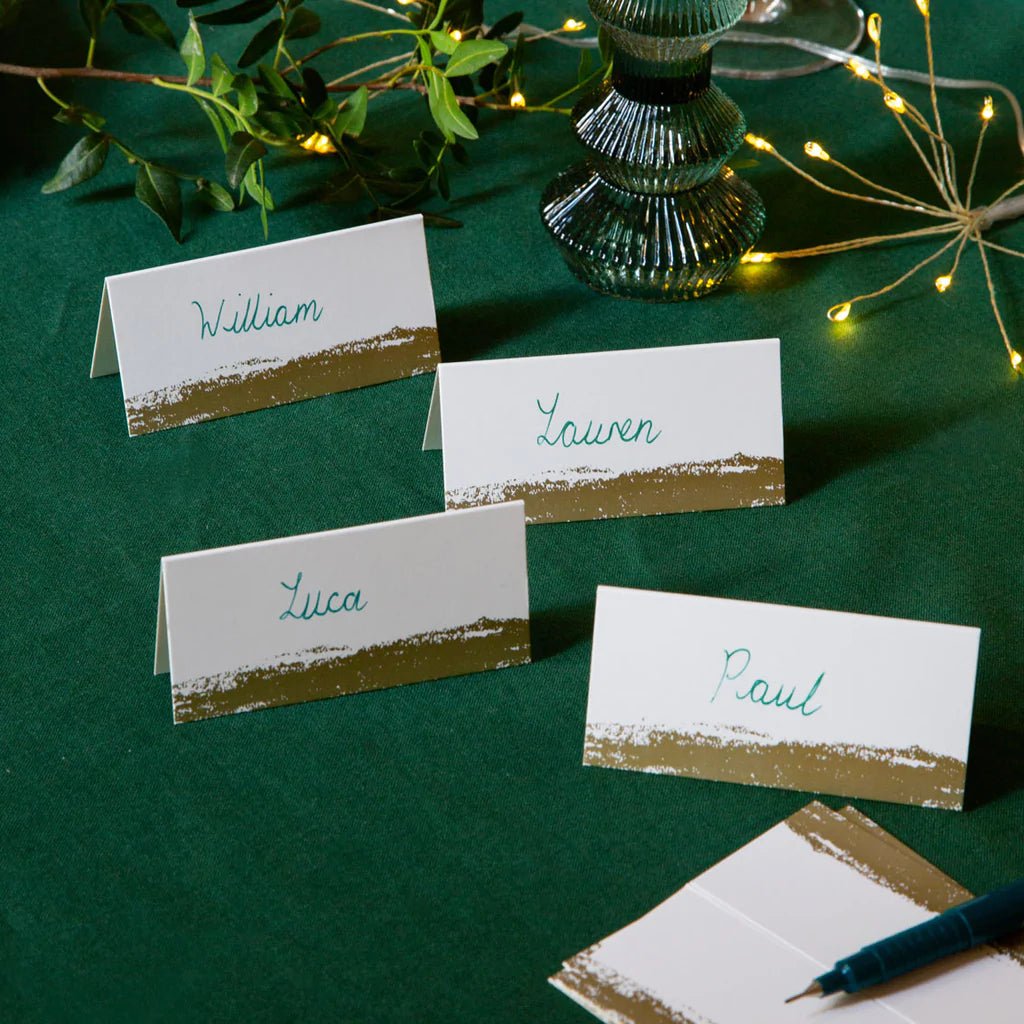 GOLD PLACE CARDS - OTHERLETTERS