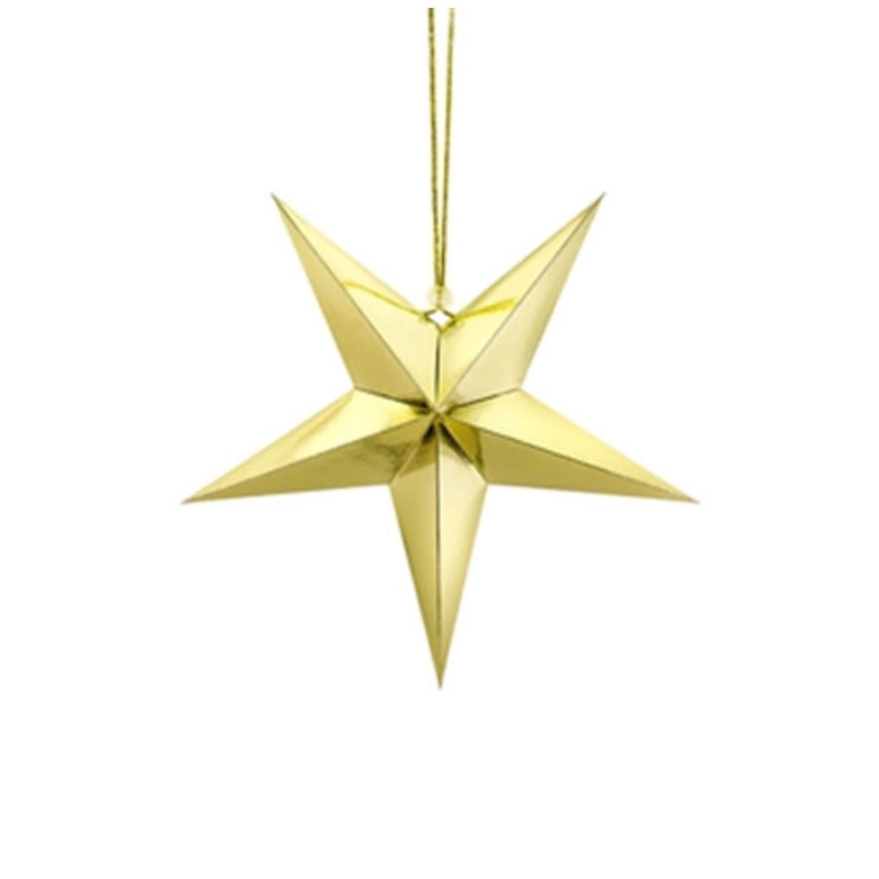 GOLD SHINY PAPER STAR - OTHERLETTERS