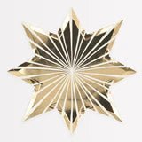 GOLD STRIPE STAR PAPER PLATES - OTHERLETTERS