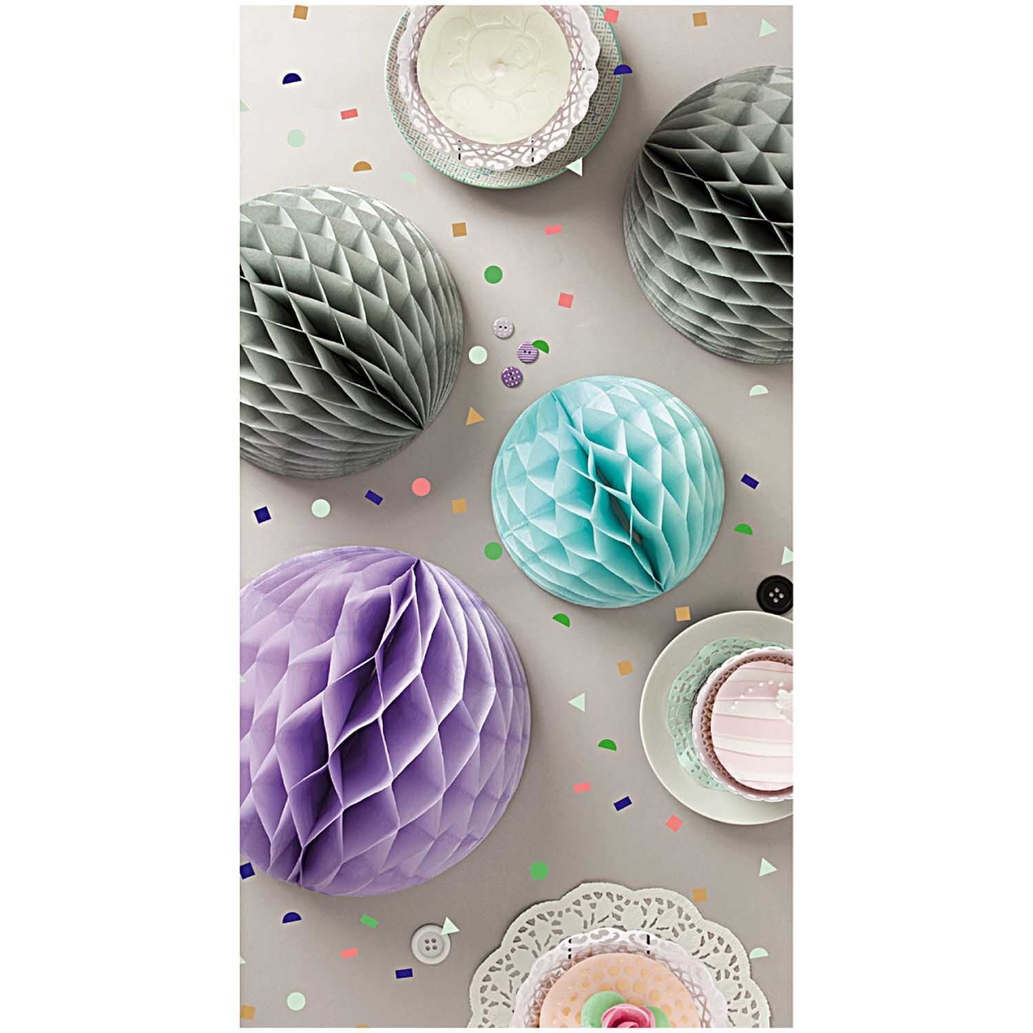 GREY, LILAC & MINT HONEYCOMB BALLS | SET OF 3 - OTHERLETTERS