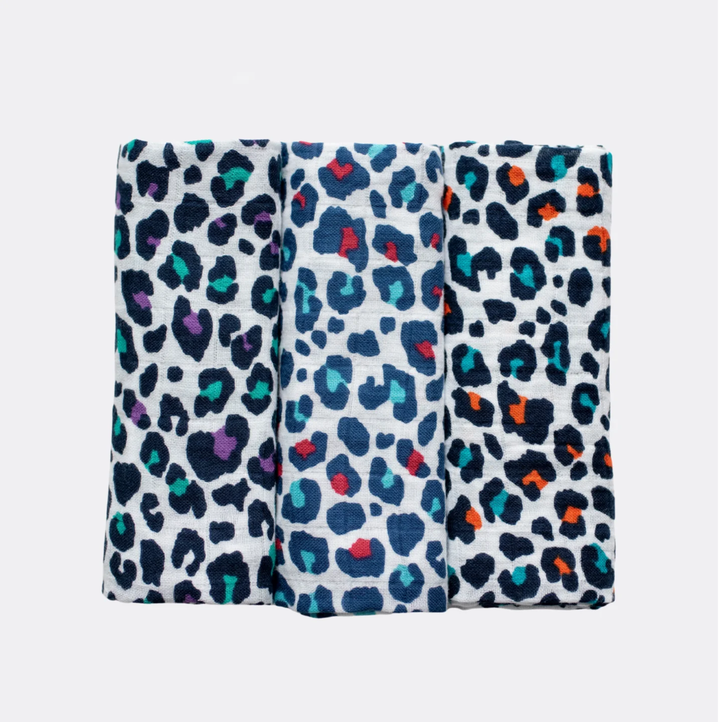 LEOPARD PRINT MUSLIN 3-PACK - for 5+ month old babies | BY ETTA LOVES