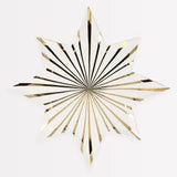 GOLD STRIPE STAR PAPER PLATES