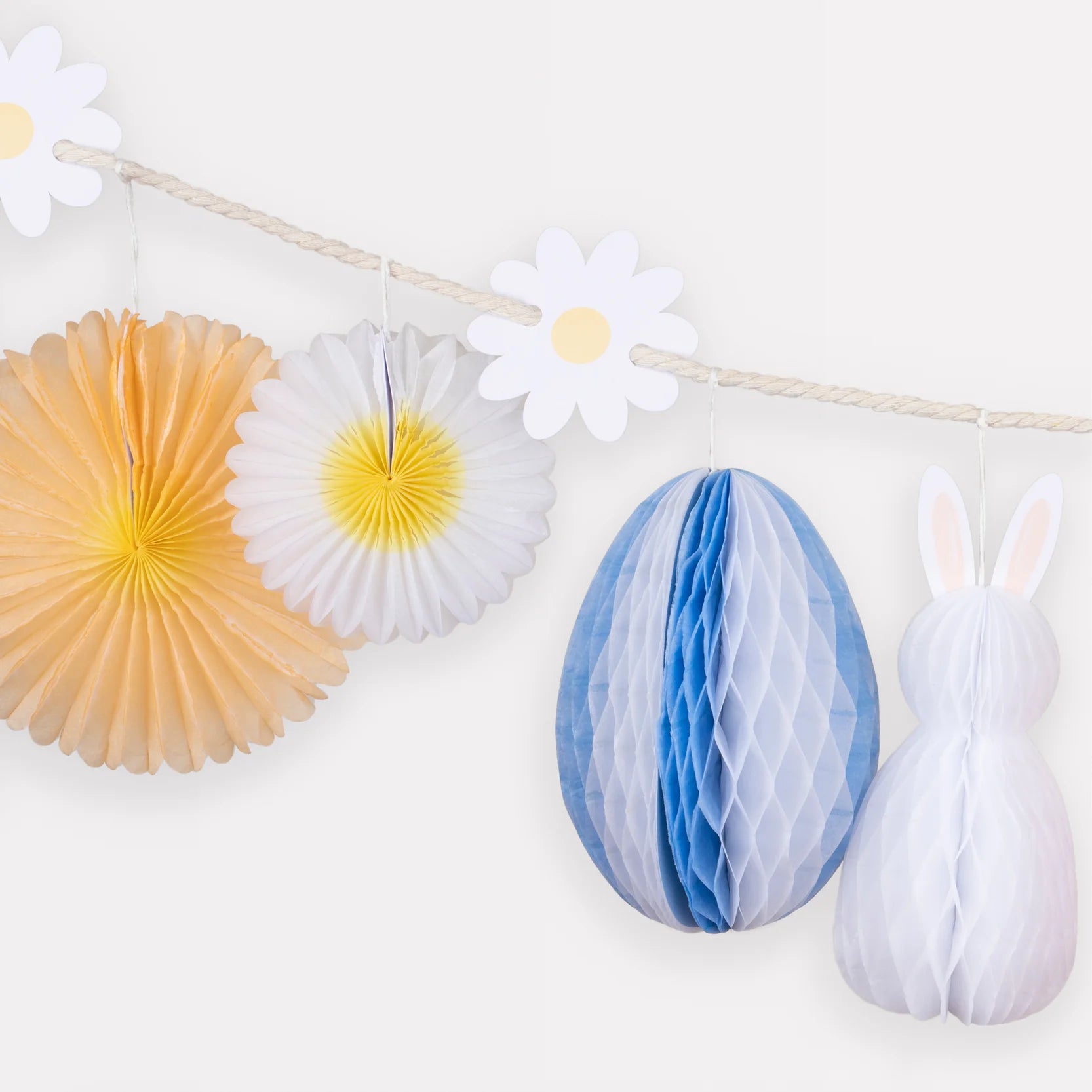 HONEYCOMB EASTER BUNNY GARLAND