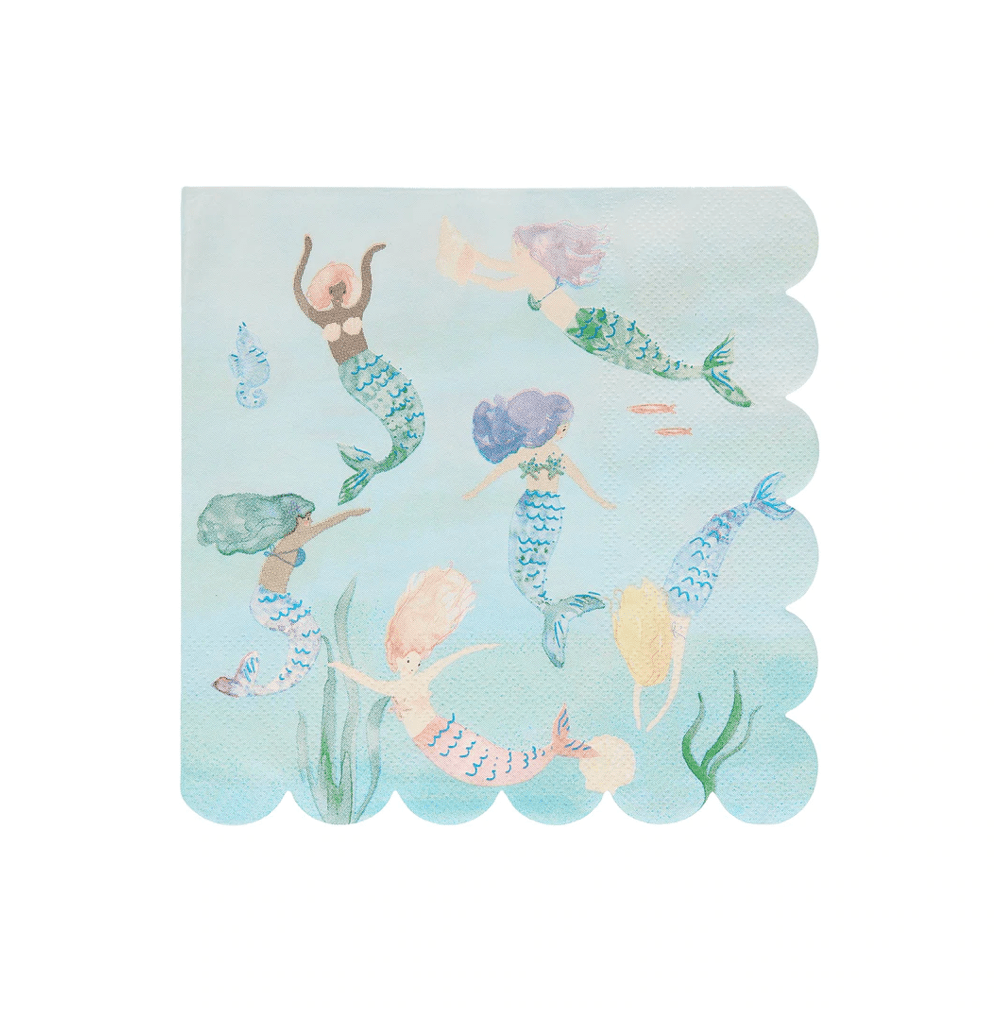 MERMAIDS SWIMMING NAPKINS - OTHERLETTERS