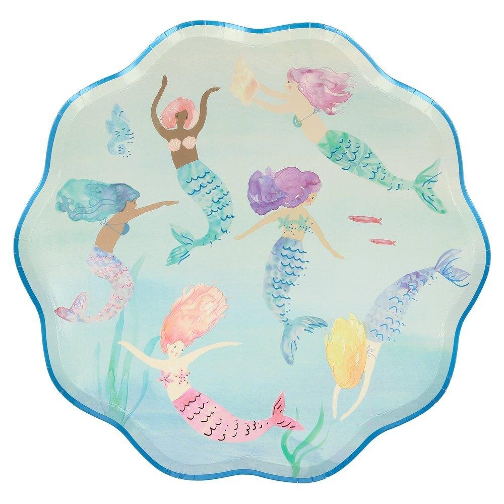 MERMAIDS SWIMMING | PAPER PLATES - OTHERLETTERS