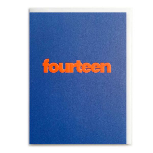 MINI FOURTEEN (ORANGE) | CARD BY ROSIE MADE A THING - OTHERLETTERS