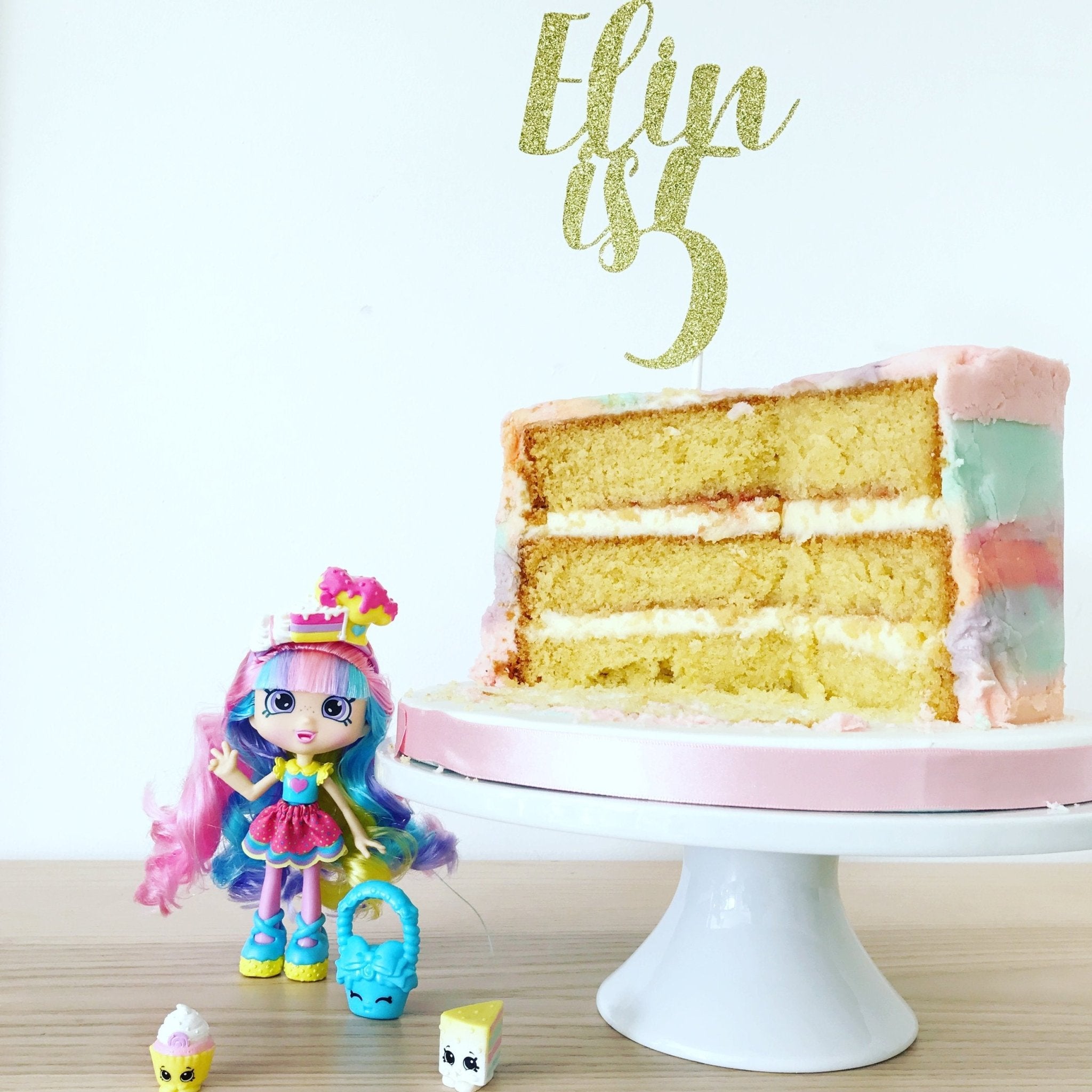 NAME IS AGE | CAKE TOPPER | NANCY FONT - OTHERLETTERS