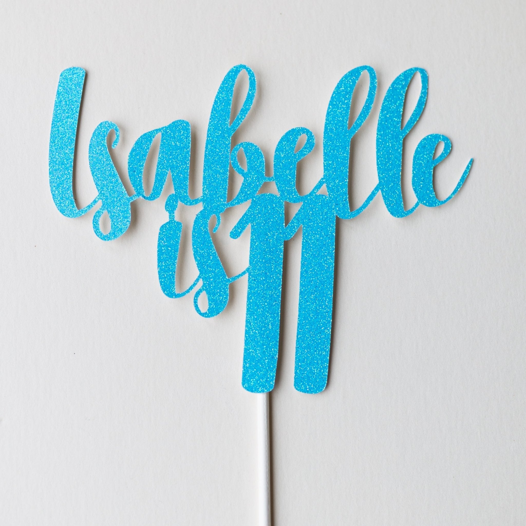 NAME IS AGE | CAKE TOPPER | NANCY FONT - OTHERLETTERS