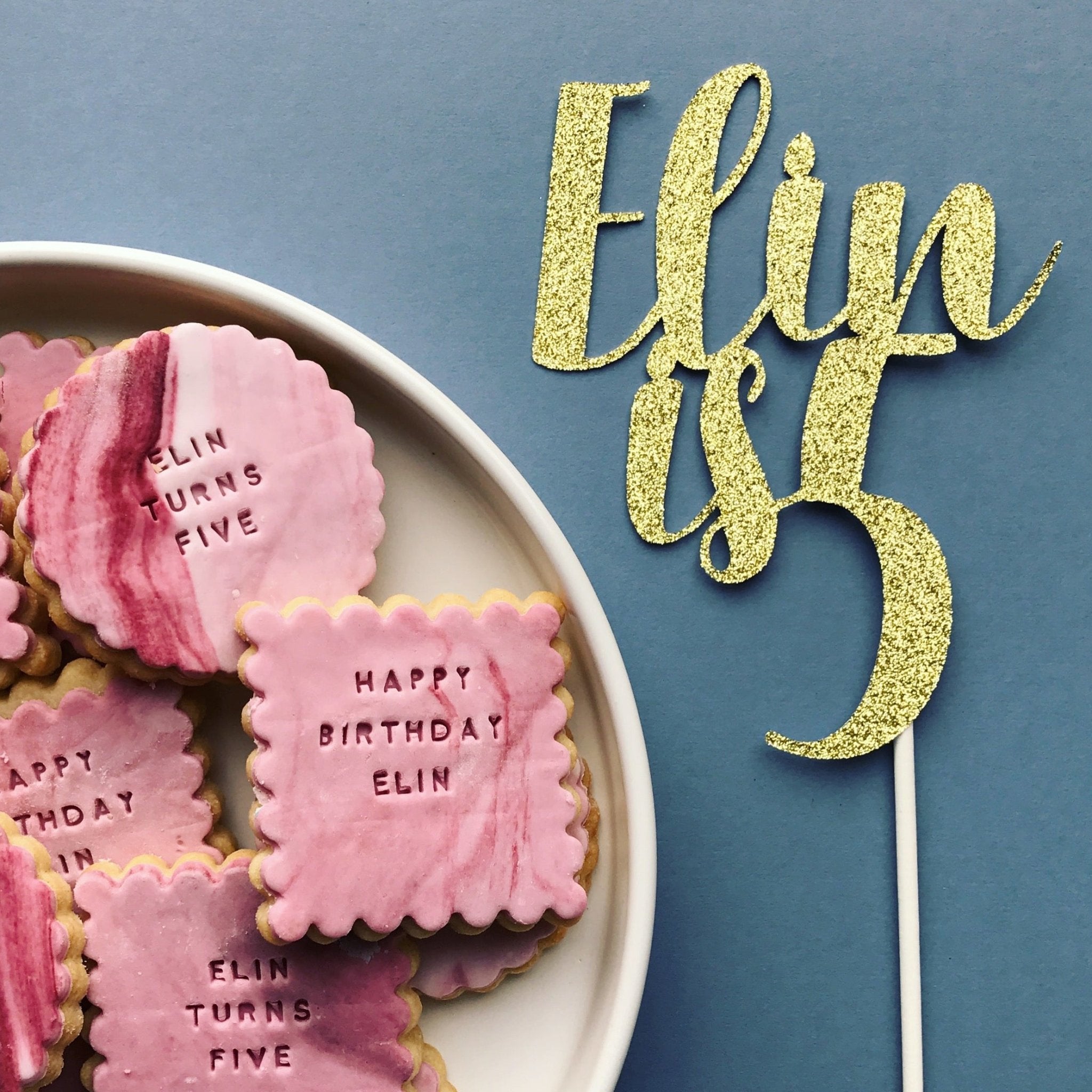 NAME IS AGE | CAKE TOPPER | NANCY FONT - OTHERLETTERS