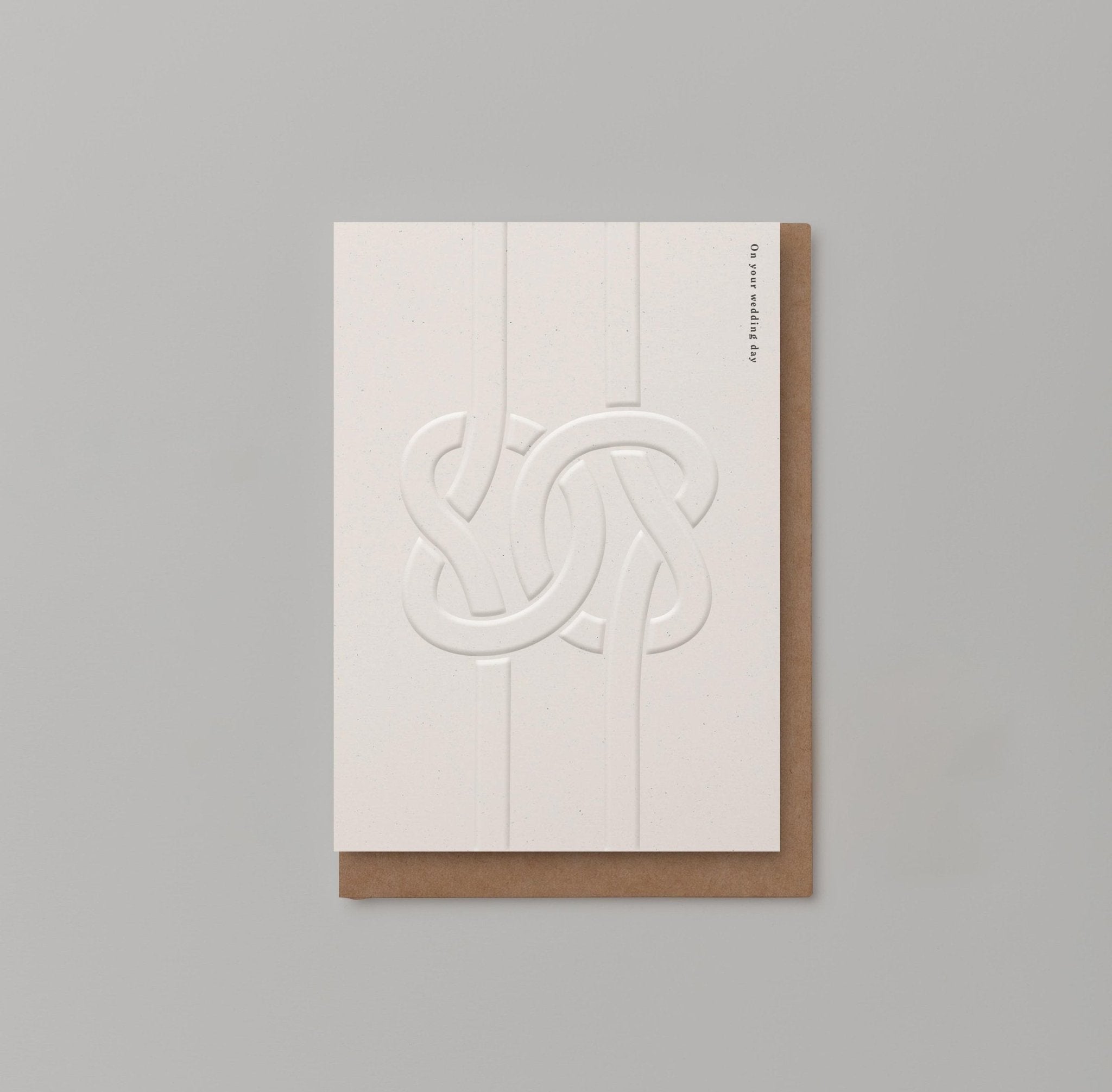ON YOUR WEDDING DAY EMBOSSED | CARD BY KINSHIPPED - OTHERLETTERS