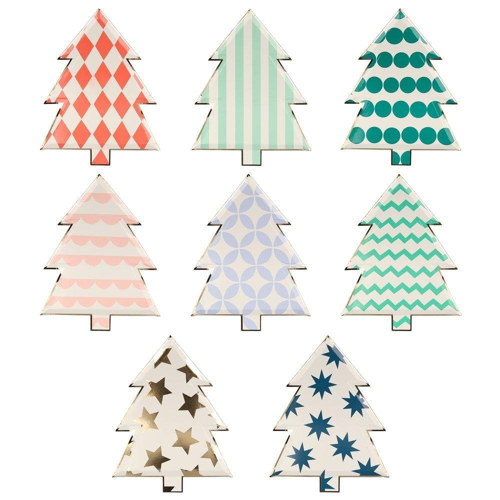 PATTERNED CHRISTMAS TREE | PAPER PLATES - OTHERLETTERS