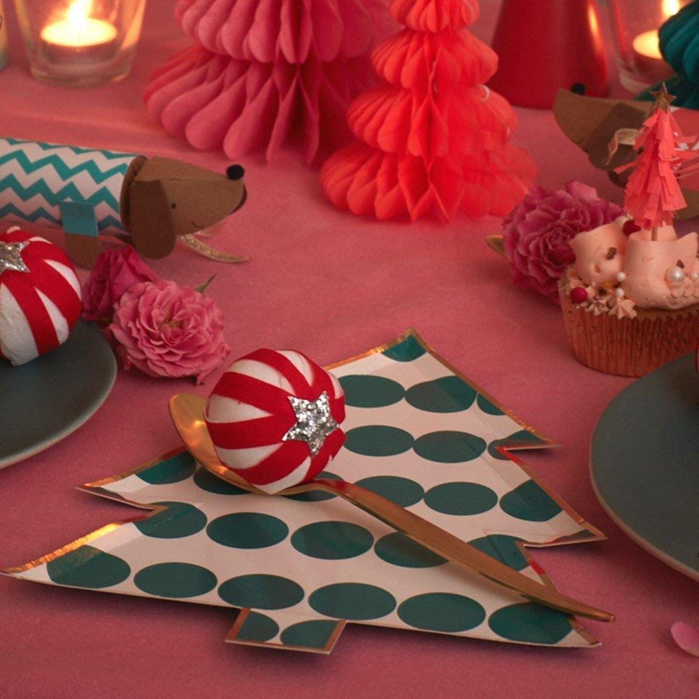 PATTERNED CHRISTMAS TREE | PAPER PLATES - OTHERLETTERS