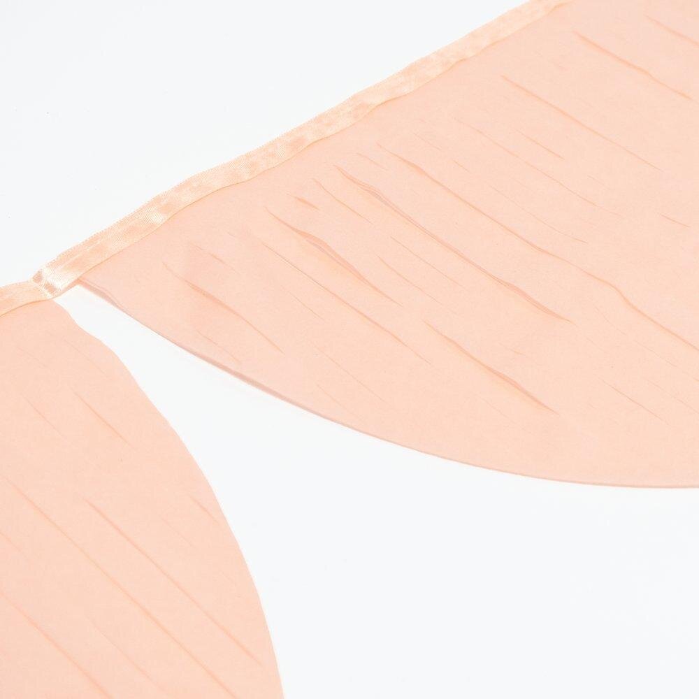PEACH TISSUE PAPER SCALLOP GARLAND - OTHERLETTERS